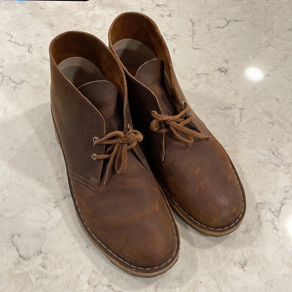 Size 10.5 Clarks Desert Boots (Mens)